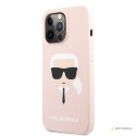 Karl Lagerfeld Silicone Ikonik Karl`s Head - Etui iPhone 13 Pro Max (różowy)