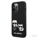 Karl Lagerfeld Slilicone Karl & Choupette - Etui iPhone 13 Pro Max (czarny)