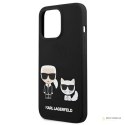 Karl Lagerfeld Slilicone Karl & Choupette - Etui iPhone 13 Pro Max (czarny)