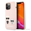 Karl Lagerfeld Slilicone Karl & Choupette - Etui iPhone 13 Pro Max (różowy)