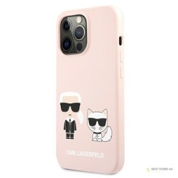 Karl Lagerfeld Slilicone Karl & Choupette - Etui iPhone 13 Pro Max (różowy)