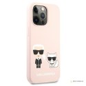 Karl Lagerfeld Slilicone Karl & Choupette - Etui iPhone 13 Pro Max (różowy)