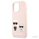 Karl Lagerfeld Slilicone Karl & Choupette - Etui iPhone 13 Pro Max (różowy)