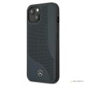 Mercedes Leather Perforated Area - Etui iPhone 13 mini (granatowy)