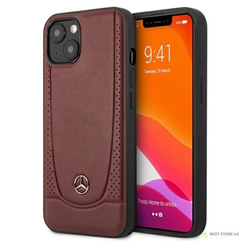 Mercedes Leather Urban Line - Etui iPhone 13 (czerwony)