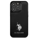 US Polo Assn Horses Logo - Etui iPhone 13 Pro Max (czarny)