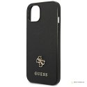 Guess Saffiano 4G Small Metal Logo - Etui iPhone 13 mini (czarny)