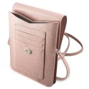 Guess Wallet Saffiano Triangle Logo Phone Bag - Torba na smartfona i akcesoria (Pink)