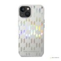 Karl Lagerfeld Monogram Iridescent - Etui iPhone 14 Plus (srebrny)