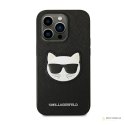 Karl Lagerfeld Saffiano Choupette Head Patch Case - Etui iPhone 14 Pro (czarny)