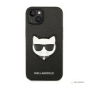 Karl Lagerfeld Saffiano Choupette Head Patch Case - Etui iPhone 14 (czarny)