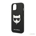 Karl Lagerfeld Saffiano Choupette Head Patch Case - Etui iPhone 14 (czarny)