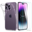 Spigen Crystal Pack - Zestaw etui + 2 x szkło do iPhone 14 Pro Max (Przezroczysty)