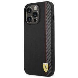 Ferrari Carbon - Etui iPhone 14 Pro Max (Czarny)