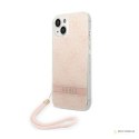 Guess 4G Print Cord - Etui ze smyczką iPhone 14 (różowy)