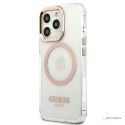 Guess Metal Outline Magsafe - Etui iPhone 13 Pro (przezroczysty)