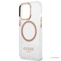 Guess Metal Outline Magsafe - Etui iPhone 13 Pro (przezroczysty)