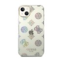Guess Peony Glitter Case - Etui iPhone 14 Plus (Przezroczysty)