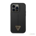 Guess Silicone Triangle Logo - Etui iPhone 14 Pro Max (czarny)