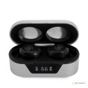 Guess True Wireless Earphones BT5.0 5H - Słuchawki TWS + etui ładujące (srebrny)