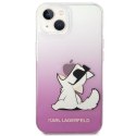 Karl Lagerfeld Choupette Fun Sunglasses - Etui iPhone 14 (różowy)