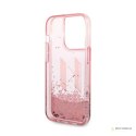 Karl Lagerfeld Liquid Glitter Big Logo Case - Etui iPhone 14 Pro Max (różowy)