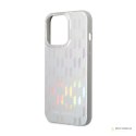 Karl Lagerfeld Monogram Iridescent - Etui iPhone 14 Pro Max (srebrny)