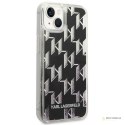 Karl Lagerfeld Monogram Liquid Glitter - Etui iPhone 14 Plus (czarny)