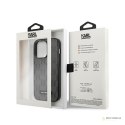 Karl Lagerfeld Saffiano Mono Metal Logo - Etui iPhone 14 Pro (szary)