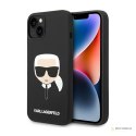 Karl Lagerfeld Silicone Ikonik Karl`s Head - Etui iPhone 14 Plus (czarny)