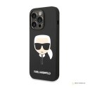 Karl Lagerfeld Silicone Ikonik Karl`s Head - Etui iPhone 14 Pro Max (czarny)