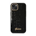 Guess Croco Collection - Etui iPhone 14 Plus (czarny)