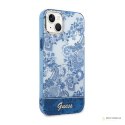 Guess Porcelain Collection - Etui iPhone 14 Plus (niebieski)