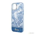 Guess Porcelain Collection - Etui iPhone 14 Plus (niebieski)