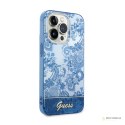 Guess Porcelain Collection - Etui iPhone 14 Pro Max (niebieski)