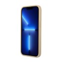 Guess Saffiano Triangle Logo Case - Etui iPhone 13 mini (beżowy)