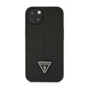 Guess Saffiano Triangle Logo Case - Etui iPhone 14 Plus (czarny)