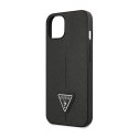 Guess Saffiano Triangle Logo Case - Etui iPhone 14 Plus (czarny)