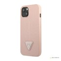 Guess Saffiano Triangle Logo Case - Etui iPhone 14 Plus (różowy)