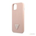 Guess Saffiano Triangle Logo Case - Etui iPhone 14 Plus (różowy)