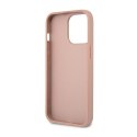 Guess Saffiano Triangle Logo Case - Etui iPhone 14 Pro Max (różowy)