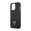 Guess Saffiano Triangle Logo Case - Etui iPhone 14 Pro (czarny)