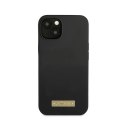 Guess Silicone Logo Plate MagSafe - Etui iPhone 13 Mini (czarny)