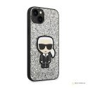 Karl Lagerfeld Glitter Flakes Ikonik - Etui iPhone 14 (srebrny)