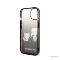 Karl Lagerfeld Gradient Ikonik Karl & Choupette - Etui iPhone 14 Plus (czarny)