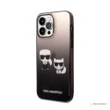 Karl Lagerfeld Gradient Ikonik Karl & Choupette - Etui iPhone 14 Pro Max (czarny)