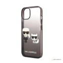 Karl Lagerfeld Gradient Ikonik Karl & Choupette - Etui iPhone 14 Pro Max (czarny)