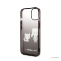 Karl Lagerfeld Gradient Ikonik Karl & Choupette - Etui iPhone 14 Pro Max (czarny)