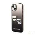 Karl Lagerfeld Gradient Ikonik Karl & Choupette - Etui iPhone 14 (czarny)