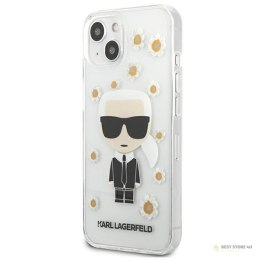 Karl Lagerfeld Iconic Karl Flower - Etui iPhone 13 Mini (przezroczysty)